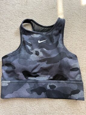 Nike Camo High Neck Sports Bra